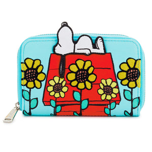 Loungefly Peanuts Snoopy Floral Zip-Around Wallet