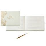 Hallmark Love Wedding Guest Book With Gold Pen