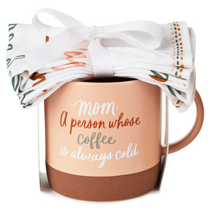 Hallmark What a Mom Wants Tea Towel and Mug Gift Set