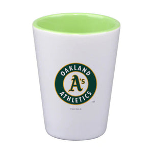 The Memory Company Oakland A's 2oz Inner Color Ceramic Shot