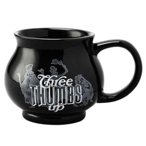 Disney The Haunted Mansion Three Thumbs Up 16 oz. Black Cauldron Ceramic Mug