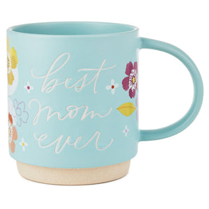 Hallmark Best Mom Ever Floral Mug, 16 oz.