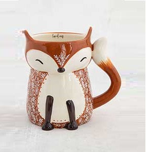 Folk Art Francis the Fox Mug Cup of Cozy