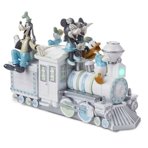 Disney 100 Years of Wonder Mickey and Friends Train Special Edition 2023 Figurine With Light and Sound, 5.63"