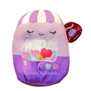 Valentine Squishmallow Mincha the Purple Claw Machine with Hearts 8" Stuffed Plush by Kelly Toy