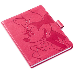 Hallmark Disney Minnie Mouse Pink Faux Leather Notebook