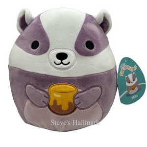 Squishmallow Mauve Badger with Honey I Got That 5" Stuffed Plush by Kelly Toy