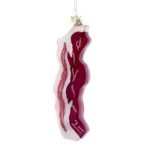 A Slice of Bacon Glass Ornament
