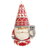  Jim Shore Nordic Gnome with Owl Statue 20" 