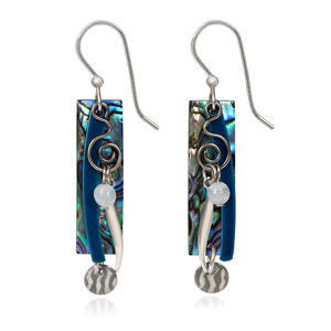 Silver forest 2025 christmas earrings