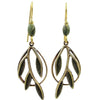 Silver Forest Goldtone Branches Dangle Earrings 