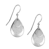 Silver Forest Earrings Silver Teardrop Trifector