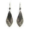 Silver Forest Earrings Silver Gray Layered Shapes