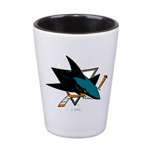 The Memory Company San Jose Sharks 2oz Inner Color Ceramic Shot