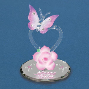 Glass Baron "Always in My Heart" Butterfly Figurine