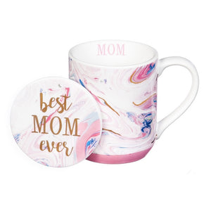 Best Mom Ever Cup and Coaster Set
