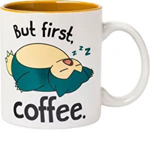 Pokémon Snorlax But First Coffee 20 oz. Ceramic Mug