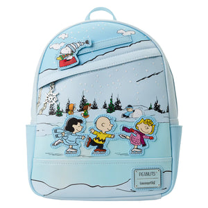 Loungefly Charlie Brown Ice Skating Mini Backpack