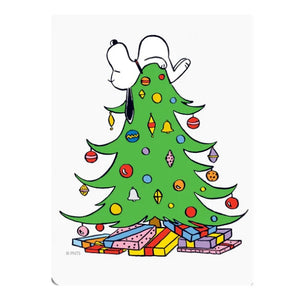 Snoopy As Christmas Tree Topper Pocket Note