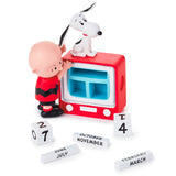 Hallmark Peanuts® Charlie Brown and Snoopy Perpetual Calendar TV Set Figurine