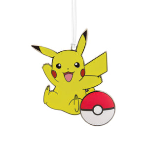 Hallmark Pokémon Pikachu and Poké Ball Metal With Dimension Ornament