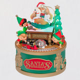 Hallmark 2022 Santa's Workshop Wonders Ornament With Light Sound and Motion