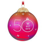 Hallmark 2023 Keepsake Ornament 50th Anniversary Christmas Commemorative Special Edition Glass and Metal Ornament