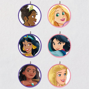 Hallmark 2022 Miniature Disney Princess Ornaments Set of 6