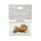 Hallmark 2023 Brass Ornament Hooks, Set of 20