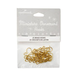 Hallmark 2023 Mini Brass Ornament Hooks, Set of 25