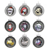 Hallmark 2023 Disney Tim Burton's The Nightmare Before Christmas Halloween Town Glass Ornaments, Set of 9