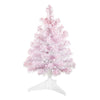 Hallmark Miniature Pastel Pink Pre-Lit Christmas Tree, 18.75"
