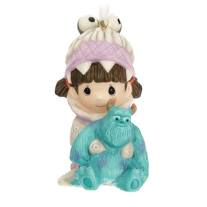 Hallmark 2023 Disney/Pixar Precious Moments Monsters, Inc. Boo and Sulley Porcelain Ornament