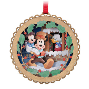 Hallmark 2023 Disney Mickey's Christmas Carol 40th Anniversary Papercraft Ornament