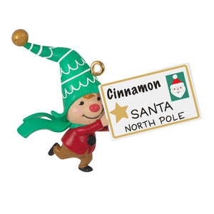 Hallmark 2023 Gnome for Christmas Cinnamon's Letter to Santa Ornament