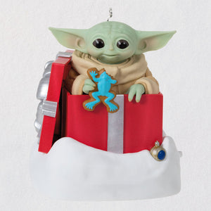 Hallmark 2022 Star Wars: The Mandalorian™ Grogu™ Greetings Ornament With Sound and Motion