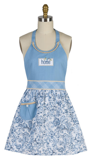 Home Bohemian Blue Hostess Apron