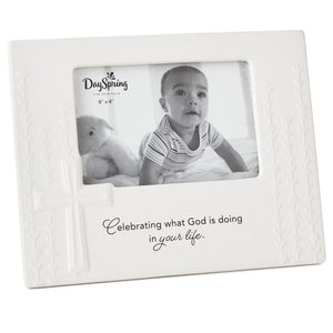 Hallmark Celebrating With God Ceramic Picture Frame, 4x6