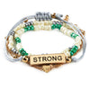 Hallmark Strong and Courageous Bracelets, Set of 4