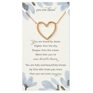 Hallmark You Are Loved Heart Necklace
