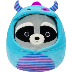 Halloween Squishmallow Rocky the Raccoon in Monster Costume 8" Stuffed Plush by Kelly Toy