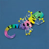 Colorful Little Gypsy Gecko Glass Figurine