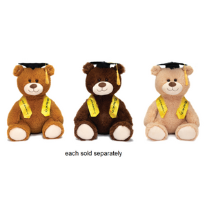 Congrats Grad 14" Graduation Bear with Golden Sash Stuffed Plush