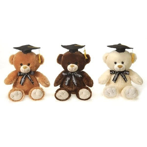 9" Graduation Bear with Ribbon