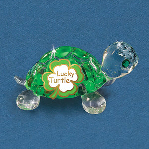 Glass Baron Lucky Green Turtle