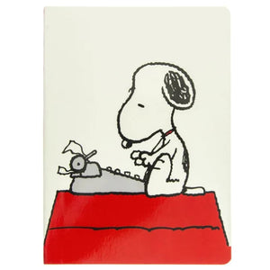 Snoopy with Typewriter 6"X8" Soft Cover Journal