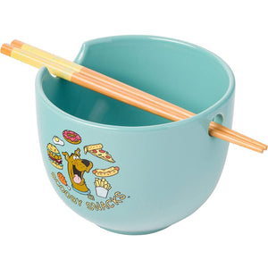 20 Oz. Scooby Snacks Ramen Bowl with Chopsticks