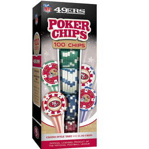 San Francisco 49ers Poker Chips 100 Pieces