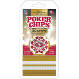 San Francisco 49ers 20-Piece Poker Chips Set