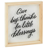 Hallmark Big Thanks Framed Quote Sign, 7x8